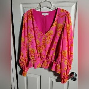 Sugarlips Neon Floral Long Sleeve